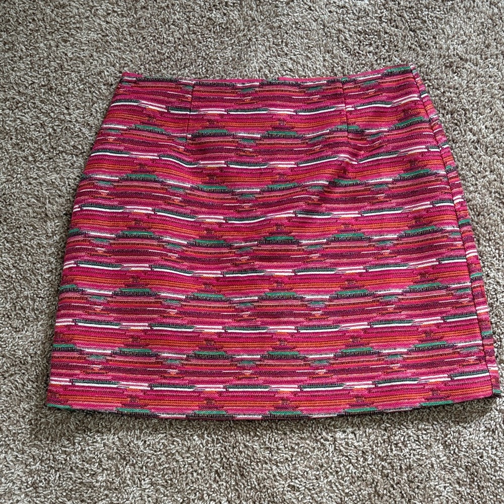 LOFT Patterned Mini Skirt